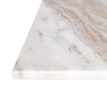 Cecil 14" Contemporary Natural Marble Handmade T-Shaped End Table - JONATHAN Y